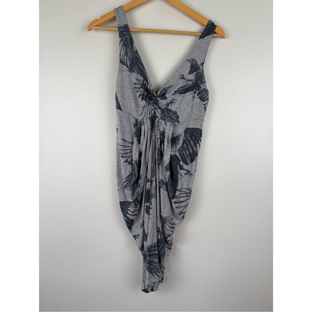 Ted Baker Gray Floral Draped Harem Maxi Dress Size 2 / US 6 Lyocell
